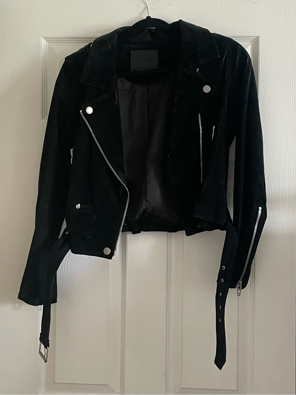 BLANKNYC Black Suede Moto Jacket